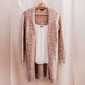 Long sleeve pink sweater vest